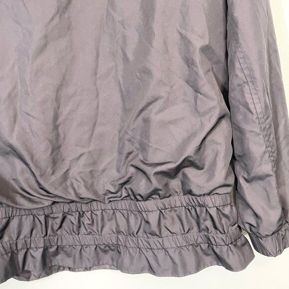 Abercrombie & Fitch Women's Black Long Sleeve Hoodie Windbreaker Jacket Large - Picture 5 of 8